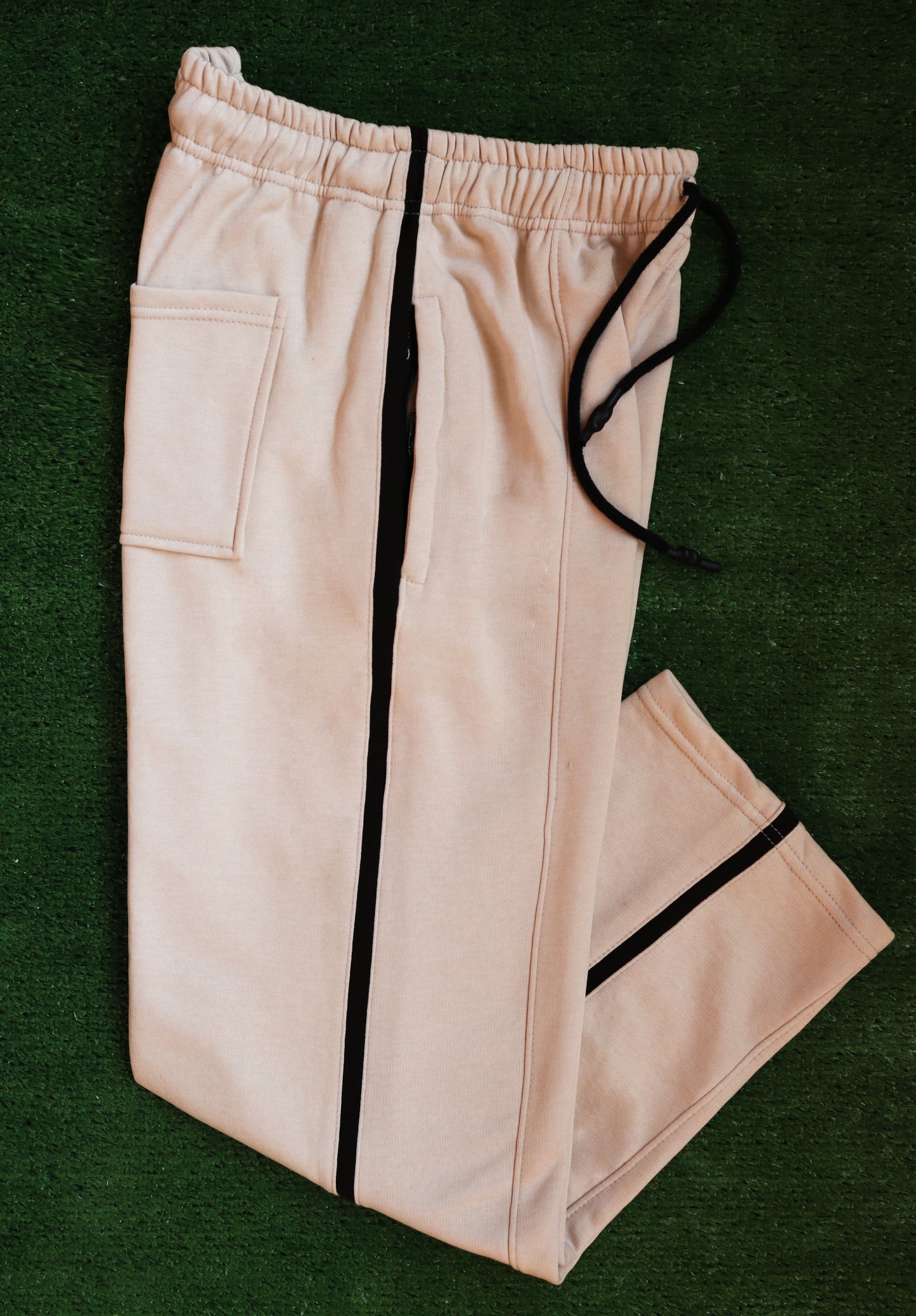 Beige fleece Track Trouser